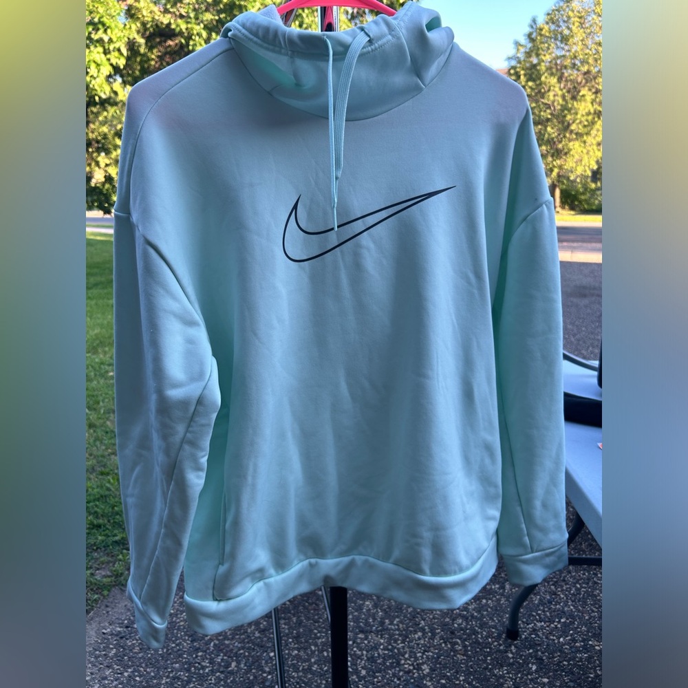 Mint colored Nike sweatshirt